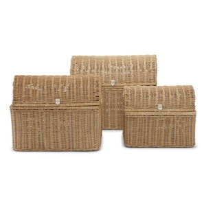 กล่องเก็บของขนาดใหญ่สำหรับจัดเก็บของใช้ในบ้าน ทำจากหวายอย่างยั่งยืน - Product Image 3