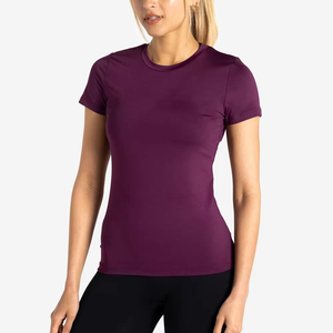 Compre Ahora Camiseta Deportiva Ligera para Mujer, Tela Elástica Superior, Camiseta Atlética Cómoda para Mujer, Marca Privada al por Mayor - Product Image 1