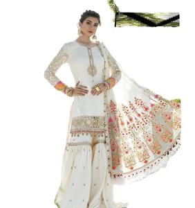 Costume brodé noir de qualité supérieure, 4 pièces, style Kurti, pakistan, Salwar, Kameez - Product Image 1