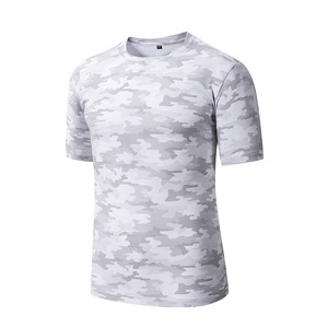 เสื้อยืดคอกลมลายพรางพิมพ์ลายสำหรับผู้ชาย ระบายอากาศได้ดี น้ำหนักเบา เหมาะสำหรับออกกำลังกาย กิจกรรมกลางแจ้ง เสื้อลำลอง รับทำโลโก้ตามสั่ง OEM ODM แบรนด์ส่วนตัว ขายส่ง - Product Image 3