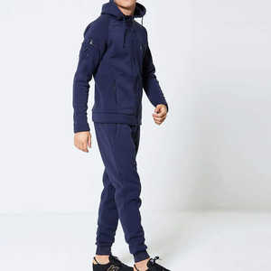 Vêtements de sport de plein air personnalisés grande taille pour hommes, pantalons de survêtement d'hiver à capuche, ensemble de survêtement 2 pièces, tenue décontracté d'entraînement - Product Image 3