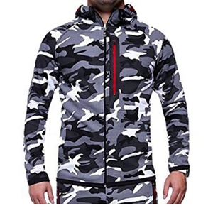 Ensemble de survêtements pour hommes style camouflage, de haute qualité, de marque, pour la gym et les activités sportives, avec sweat à capuche et pantalon - Product Image 4
