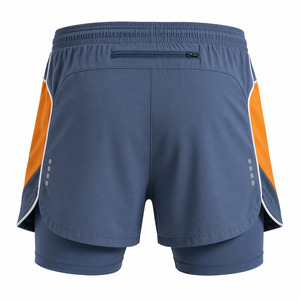 Men’s 2 in 1 Pickleball Shorts Quick Dry 4 Way Stretch <b>Compression</b> Liner Gym Athletic Shorts Manufacturer - Product Image 3