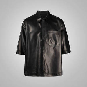 Chemises en cuir souple de qualité supérieure pour hommes, design léger, coupe confortable, parfaites pour le bureau et les occasions décontractées - Product Image 1