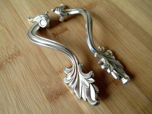 Poignées de porte vintage en métal brillant de qualité supérieure pour portes intérieures et extérieures, décoration de luxe, quincaillerie pour meubles, article pour la maison et le bureau - Product Image 4