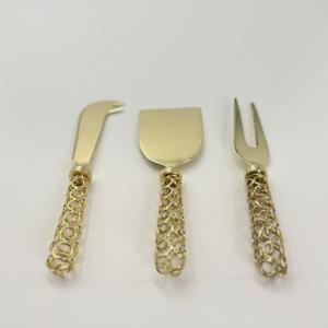 Ensemble élégant de couteaux à fromage avec manches en fil de fer, lame en acier inoxydable de qualité supérieure pour couper, trancher et une présentation de table raffinée - Product Image 4
