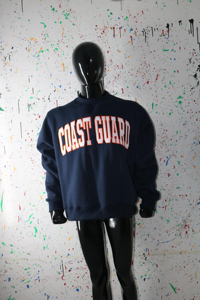CoastGuard Crewneck Sweatshirt Unisex Oversized 100% Cotton Knitted <b>Pullover</b> Casual Autumn Wear URBAN PRODUCTIONS - Product Image 3