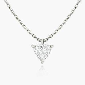 จี้เพชรทรงทริลเลียนคัทสุดหรู ผลิตในห้องปฏิบัติการ พร้อมสร้อยคอเงินแท้ 925 ชุบทอง ดีไซน์เรียบง่าย เหมาะสำหรับทุกเพศ ใส่ไปงานปาร์ตี้ได้ - Product Image 1