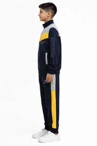 Ensemble de survêtement Junior Colorblock – Mélange de molleton de coton doux de qualité supérieure, vêtements de sport confortables conçus pour les mouvements quotidiens - Product Image 2