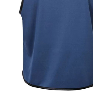 เสื้อกีฬาฟุตบอลแขนยาวสำหรับผู้ใหญ่ แบบยูนิเซ็กซ์ คอวี ระบายเหงื่อได้ดี สีน้ำเงินล้วน ผลิตจากโพลีเอสเตอร์ แห้งเร็ว ป้องกันแบคทีเรียด้านหน้า - Product Image 5