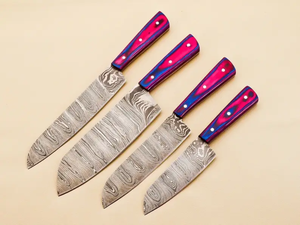 Kitchen <b>Knife</b> <b>Set</b> Stainless Steel Professional Chef <b>Knife</b> <b>Set</b> with <b>Sharp</b> Blade and Wooden Handle - Product Image 2