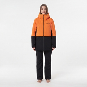 Conjunto de traje de esquí impermeable para mujer, chaqueta con capucha y pantalones a prueba de viento, ropa deportiva transpirable para invierno y actividades al aire libre - Product Image 1
