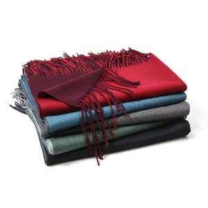 Custom Knitted <b>Wool</b> <b>Scarves</b> for <b>Men</b> Women Double Sided Winter Wrap Personalized Design Wholesale OEM - Product Image 2