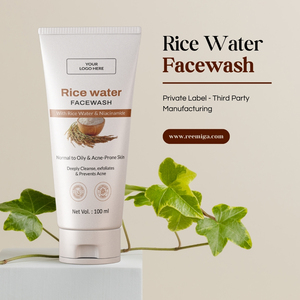 REEMIGA LIFE SCIENCE PVT. LTD. Gel Limpiador Facial de Agua de Arroz, Limpieza Profunda, Hidratante, Iluminador, Blanqueador, Calmante, con Fragancia - Product Image 1