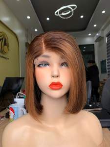 Pelucas Bob de 6 a 14 pulgadas, hechas de cabello humano 100% Real vietnamita, el mejor precio al por mayor - Product Image 2