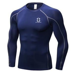 Camiseta Deportiva de Compresión de Manga Larga, Transpirable, Unisex, para Gimnasio, Entrenamiento, Fisicoculturismo, Venta Directa de Fábrica, MOQ Bajo - Product Image 1