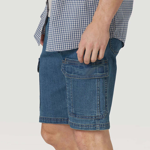 Shorts cargo en jean déchiré pour homme, taille mi-haute, décontractés, été, coton, imperméables, coupe-vent, séchage rapide, respirants, style tricoté - Product Image 2