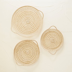 ถาดเสิร์ฟขนมปังผลไม้พร้อมที่จับถาดหวายขนาดเล็กสำหรับตกแต่ง - Product Image 4