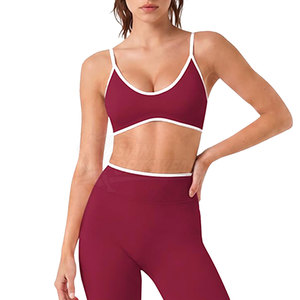 Ensemble de yoga moderne pour femmes, respirant, écologique, tissu confortable anti-humidité, tenue de sport deux pièces, taille haute, fitness, gym - Product Image 5