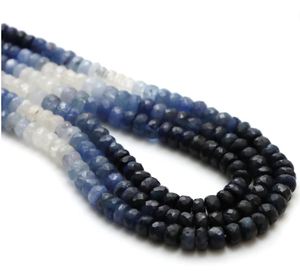 Natural Sapphire Faceted Round Beads Strand for DIY Necklace <b>Bracelet</b> and Accessories - Product Image 5