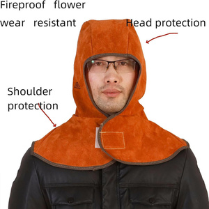 หน้ากากเชื่อมหนังวัวแท้ ป้องกันศีรษะและลำคอ สำหรับทุกเพศ - Product Image 5