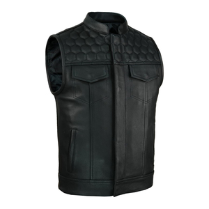 Chaleco de Cuero para Hombre, Diseño Personalizado, Duradero, para Invierno, Nueva Llegada, Ropa Exterior, Precio al por Mayor - Product Image 1