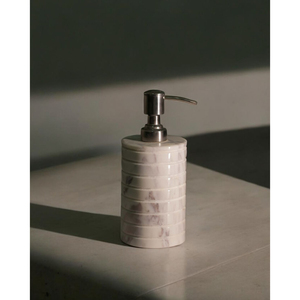 Wholesale Grey Marble <b>Soap</b> Dispenser with Premium Stainless Steel Pump Handcrafted Marble Liquid Hand <b>Wash</b> & <b>Soap</b> Dispenser - Product Image 2