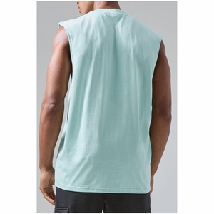 Camiseta sin Mangas para Hombre, de Primera Calidad, Transpirable, de Poliéster/Algodón, Diseño Sólido, Estilo Casual, Tejido Resistente, a la Moda - Product Image 2