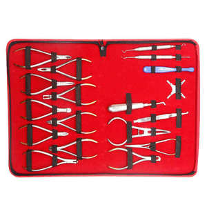 SHAHZIK INTERNATIONAL Kit de Instrumentos Dentales de Ortodoncia, Juego Quirúrgico de 18 Piezas de Acero Inoxidable con Turbina, Certificado CE - Product Image 2