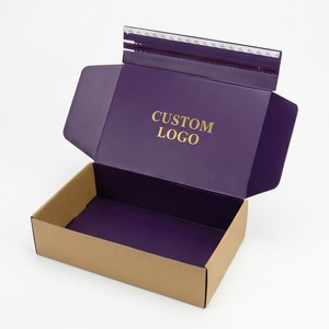 Caja Rígida con Logotipo Personalizado, Rectangular Morada, Estampado en Caliente, Empaque de Regalo de Alta Gama - Product Image 1