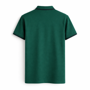 เสื้อเชิ้ตผู้ชายคอปกคลาสสิก ผ้าแคนวาสคอตตอน 100% แห้งเร็ว แขนสั้น ติดกระดุมด้านหน้า ลายเรียบ สไตล์ลำลอง - Product Image 3
