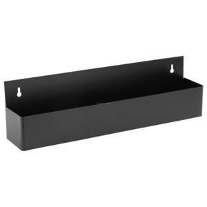Modern Henry Foodservice Durable Metal S/S Speed Rail Single Double Black 15" 22" 24" 30" 32" 36" 42" 48" <b>Bar</b> <b>Tools</b> - Product Image 5
