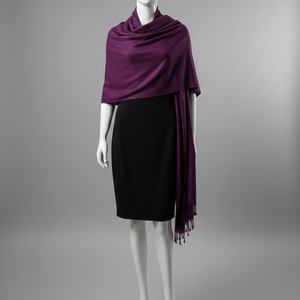 Chal de Pashmina Largo de Viscosa AHE al por Mayor |   Tela con Sensación de Cachemira, Diseño Paisley, Invierno, Resistente al Viento, Transpirable, Ligera - Product Image 6