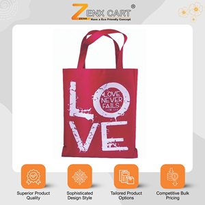 <b>Large</b> Canvas Tote Bags with Letter <b>Print</b> – Eco-Friendly, Reusable & Customizable for Shopping at Nominal Price for Bulk Buyers - Product Image 2