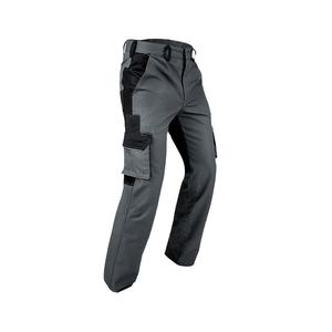 Men's Polyester <b>Work</b> <b>Pants</b> Abrasion Resistant Cargo Design Gray with <b>Black</b> Accents - Product Image 1
