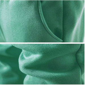 Custom Plain Boxy Cropped Oversized Mens Hoodie Set Sweatsuit Men <b>Tracksuit</b> Winter Streetwear Hooded Sweatshirt Hoodie Set - Product Image 3