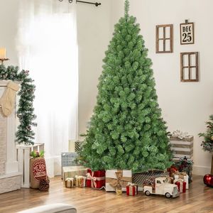 Albero di Natale Artificiale in PVC da 2,3 m con 1380 Punte di Rami, Base Pieghevole in Metallo, Decorazione Festiva - Product Image 4