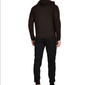 เสื้อฮู้ดซิปเต็มตัวผ้าฟลีซโพลีเอสเตอร์ 100% คุณภาพสูง น้ำหนักเบา พร้อมเชือกปรับได้ ชุดวอร์มฤดูหนาวสำหรับผู้ชาย - Product Image 6