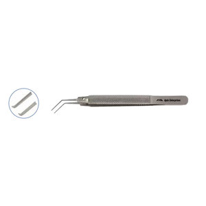 Pinza de microcapsulorrexis Utrata, mango de 11 mm, vástago de 10.5 cm de longitud, herramientas manuales CE para cirugía ocular y procedimientos oftálmicos - Product Image 1