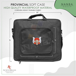 Étui souple de transport pour tablier maçonnique avec poche et broderie Grotto, sac à bandoulière pour insignes - Product Image 5