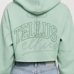 Sudadera Corta Formal Ecológica de Lona para Mujer, de Alta Calidad, con Spandex/Algodón/Poliéster, Transpirable y de Secado Rápido - Product Image 5