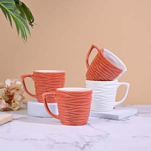 Ensemble de 4 tasses en céramique Ember Kissed Red Earthstone - Product Image 6