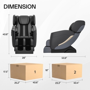Silla de Masaje de Gravedad Cero para Cuerpo Completo con Rodillos, Masaje de Pies, Calor, Modos Automáticos, Recargable, con Bolsas de Aire para Relajación - Product Image 2