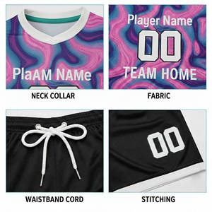 Camiseta de Fútbol Transpirable de Talla Grande para Verano con Nombre de Equipo Personalizado, Diseño Sólido Estampado por Transferencia Térmica, Protección UV - Product Image 6