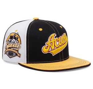Unisex Snapback Cap Black White Yellow Hand Embroidery Logo Street Style Casual Adjustable <b>Hat</b> - Product Image 1