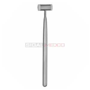 Marteau chirurgical orthopédique allemand en acier inoxydable à manche simple, 7 pouces, avec têtes en nylon remplaçables, pour usage dentaire - Product Image 1