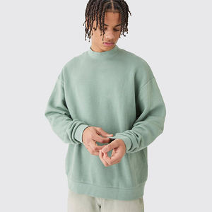 เสื้อฮู้ดผู้ชายทรงหลวมโอเวอร์ไซส์ ผ้าฝ้ายน้ำหนักเบา แฟชั่นฤดูใบไม้ร่วง คุณภาพสูง รับผลิตตามแบบ OEM พร้อมปักโลโก้ตามสั่ง - Product Image 6