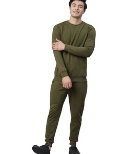 Venta al por mayor en blanco hombres Joggers trajes deportes chándales logotipo personalizado algodón transpirable Slim Fit hombres chándal conjuntos para hombres - Product Image 5