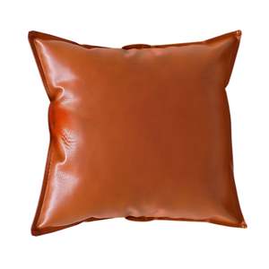 45cm Light Luxury Urban Simulated Leather Throw <b>Pillow</b> Wide Edge Decorative Cushion for <b>Sofa</b> Bed Living Room Modern Home Decor - Product Image 2