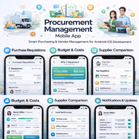 Application de gestion d'approvisionnement intelligente avec suivi des commandes et des fournisseurs, et développement d'applications mobiles Android et iOS